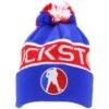 Puck Stop Winter Beanie - Blue/Red -Hockey 1521649767 PuckStopBobbleHatBlueRed1