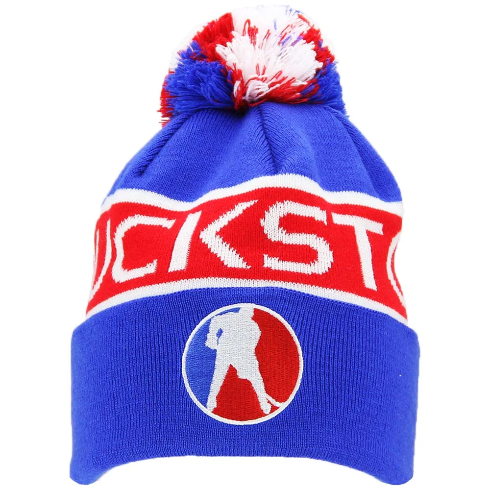 Puck Stop Winter Beanie - Blue/Red 3 Puck Stop Winter Beanie - Blue/Red