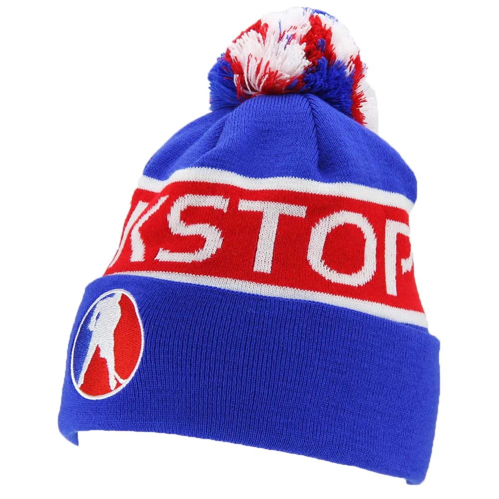 Puck Stop Winter Beanie - Blue/Red 4 Puck Stop Winter Beanie - Blue/Red - Image 2