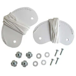 A&R Goalie Toe Flap With Hardware - Pair -Hockey 1536926894 ARToeFlapWhite1