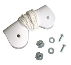 A&R Goalie Toe Bridge With Hardware - Pair -Hockey 1536926975 ARGoalieToeBridgewithHardwareWhite1