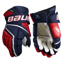Bauer Vapor Hyperlite Hockey Gloves Intermediate -Hockey 1657106414 BauerVaporHyperliteGlovesNavyRedWhite1