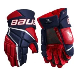 Bauer Vapor 3X Hockey Gloves Senior -Hockey 1657190509 BauerVapor3XGlovesSeniorNavyRedWhite1